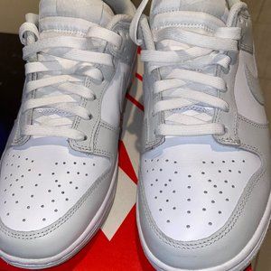 White And Grey Low Dunk